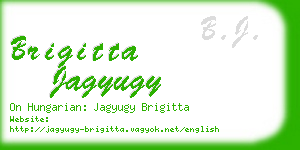 brigitta jagyugy business card